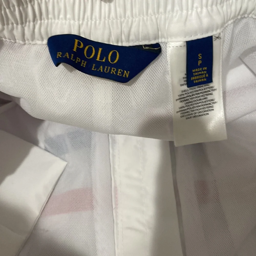 Polo Ralph Lauren Swim Trunks Mens Small Blue White Red Striped Board Shorts NWT - Picture 8 of 15